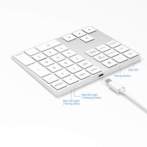 Bawanfa Tastierino Numerico, Wireless Bluetooth