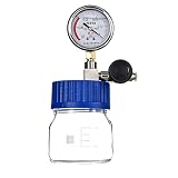 Camera di degassamento sotto vuoto, vetro 500ml con vacuometro...