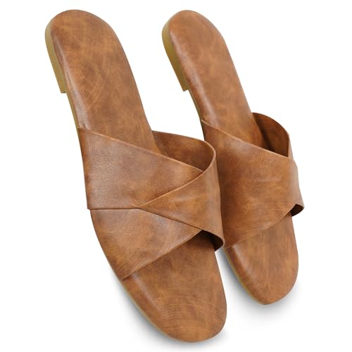 Image of DFR Women Casual Cushioned Flat Slippers Woman