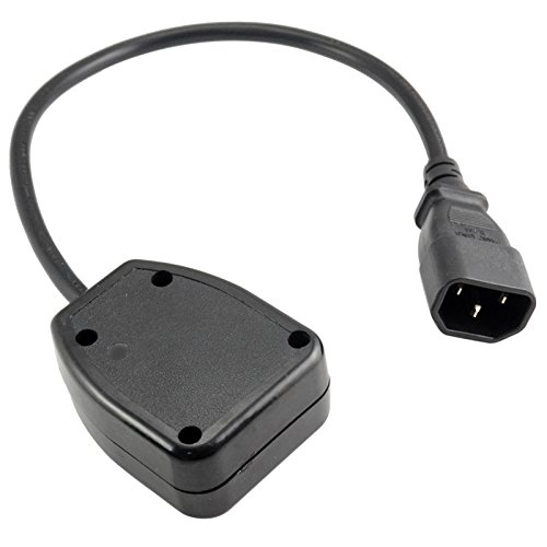 Toptekits Pdu/Ups Power Extension Cable 30Cm/1Ft,Quality Ups Power Cable Iec320 C14 Male Plug To Uk 13A Female Socket Bs1363 #TOP1