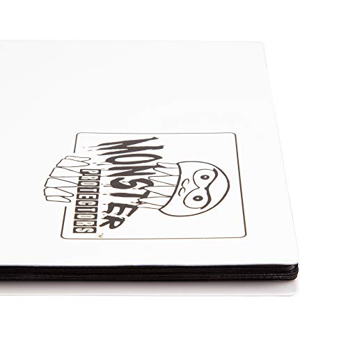 Monster Binder - 9 Pocket Trading Card Album - Matte White - Holds 360 Cards #TOP2
