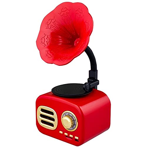 Tourne-Disque phonographe rétro Haut-Parleur Bluetooth avec klaxon en cuivre Platine Vinyle Gramophone Vintage… - Les Beatles, Paul McCartney, John Lennon, RIngo Starr, George Harrison Tourne-Disque phonographe rétro Haut-Parleur Bluetooth avec klaxon en cuivre Platine Vinyle Gramophone Vintage…