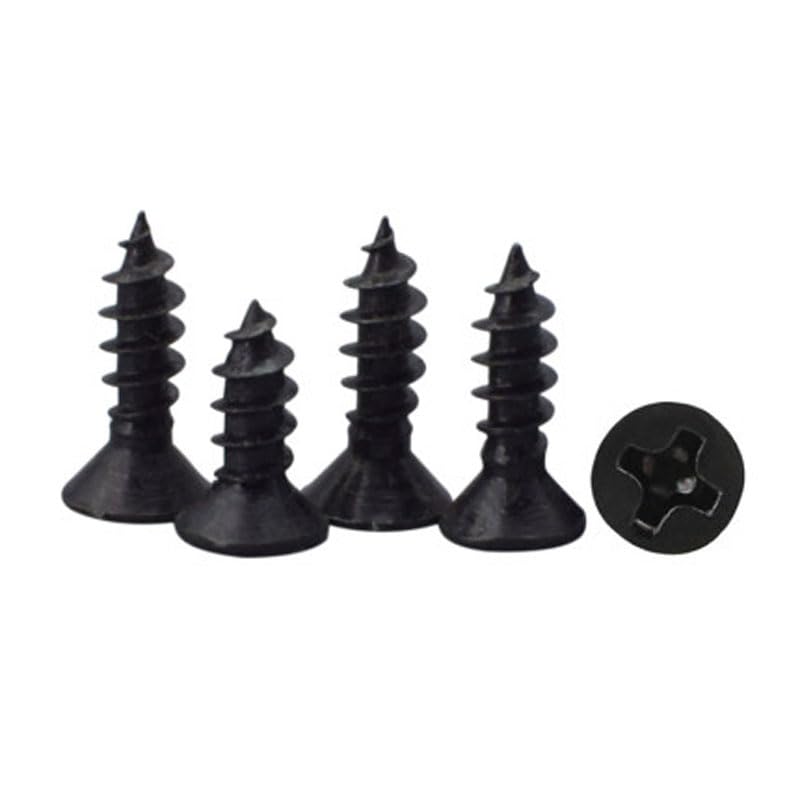 Generic 100PCS Phillips Screw Countersunk Head Self-Tapping Screws Flat Head Bolts Black M3 M4 - (Size: M4 x20mm)