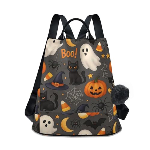 Sac à dos antivol femme fermeture éclair arrière sac mignon pompon