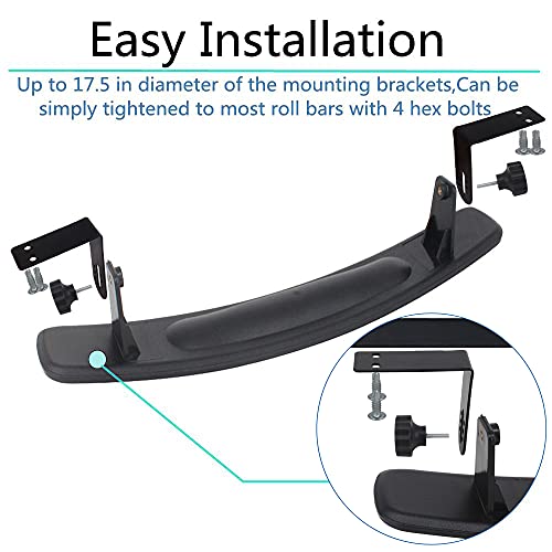 Hkoo Golf Cart Rear View Mirror,16.5" Extra Wide 180 Degree Panoramic Rear View Mirror Fit For Golf Cart Ezgo Club Car Yamaha (Rear View Mirror) #TOP3