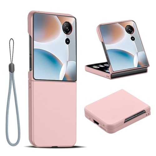 For Nubia Flip 3 �p �P�[�X �������ŃV���v���������f�U�C�� �Ή� YAJOJO ���^ �y�� �ϏՌ� �����h�~ ����~�� �����Y�ی� ���h�~ Nubia Flip 3 �Ή� �g�уP�[�X (�s���N)