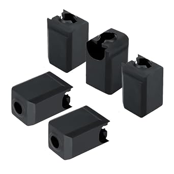 Set of 5 High-Temperature Silicone Socks for Hotend Heater Blocks - Compatible with Bambu Lab X1, P1P, P1S 3D Printers