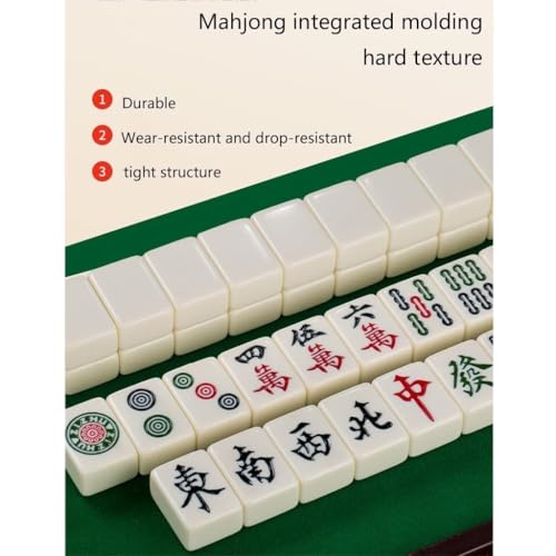 Juego de Mesa Tradicional Mahjong Chino Completo miniatura 4