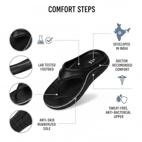 Image of TGH Men's EVA Slipper | Soft & Comfortable | Durable & Anti Skid | for Daily Use | Lightweight & Cushioned for Gents & Boys