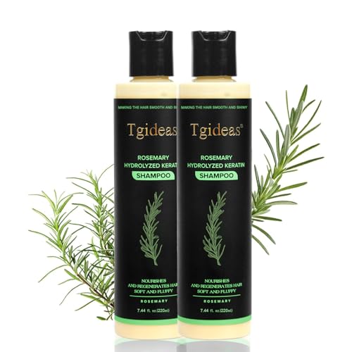 Tgideas Anti-Hair Loss Volumizing Shampoo for Thinning Hair Biotin & Rosemary Oil for Dry Damaged Hair - Root Lifting Color Safe Vegan Formula for All Hair Types - 14.8 fl oz