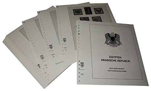 Egypte - Feuilles pré-imprimées Année 1992-2002 LINDNER Das Original pour timbres