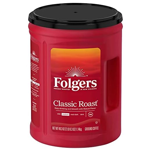 Folgers Classic Roast Medium Ground Coffee 1 x 1.36kg Tub
