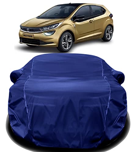 Image of AUCTIMO Tata Altroz Car Cover Waterproof with Triple Stitched Fully Elastic Ultra Surface Body Protection (Navy Look)