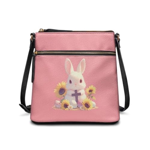 Image of Leather Purses for Women, Leather Hobo Bags for Women Travel Sling Purse Triple Zippered Pockets Shoulder Bag