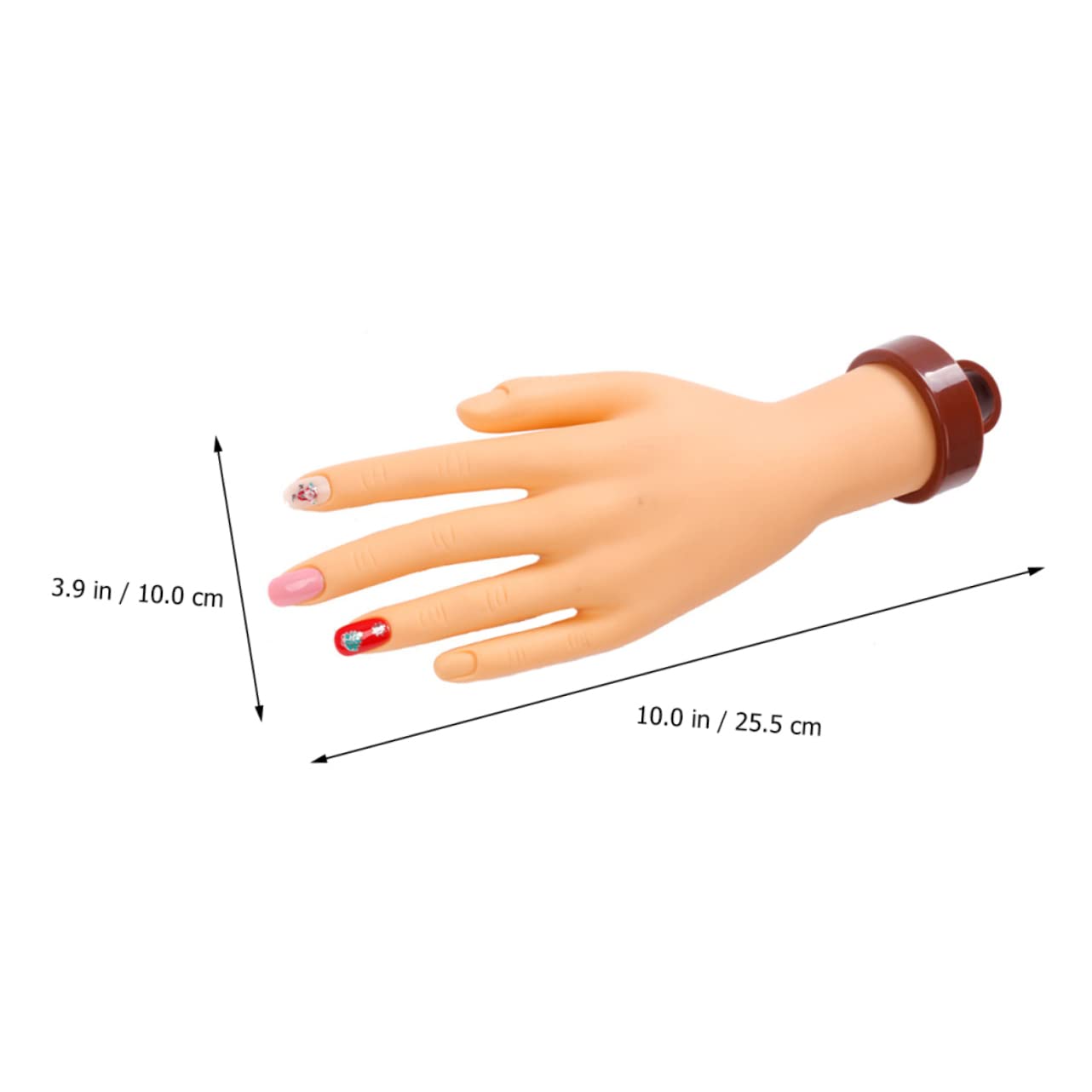 Healvian Soporte de Mano de Práctica para Uñas Modelo Flexible con Brazo para Entrenamiento de Manicura para de Uñas y Profesional