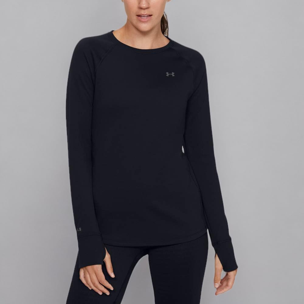 Under Armour Odzież wierzchnia damska pakowana podstawa 4.0 Crew, czarna (001)/skok szara, mała