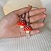 Eghver Crystal Necklace Mushroom Necklace for Women Handmade Cottagecore Jewelry Red Crystal Pendant