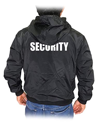 Gs-eagle For Men's Security Zip Up Black Hoodie Jacket2