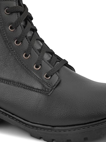 Image of Prolific Men's Ankle Lace-up Boots | High Ankle Boot| Formal, Office & Casual Wear Shoes | Soft Cushioned Insole, Slip-Resistance, Dynamic Feet Support, Arch Support & Shock Absorption