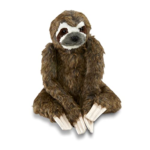 Melissa & Doug Lifelike Plush Sloth Stuffed Animal (12W x 14.5H x 9D in) image 7