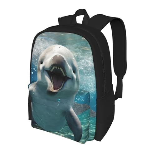 Sac à dos grande capacité résistant à l'eau imprimé dauphin camping
