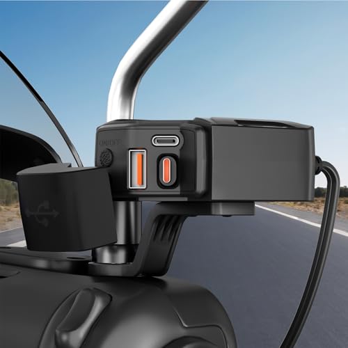 Cargador de teléfono para moto con adaptador impermeable de alta gama 3