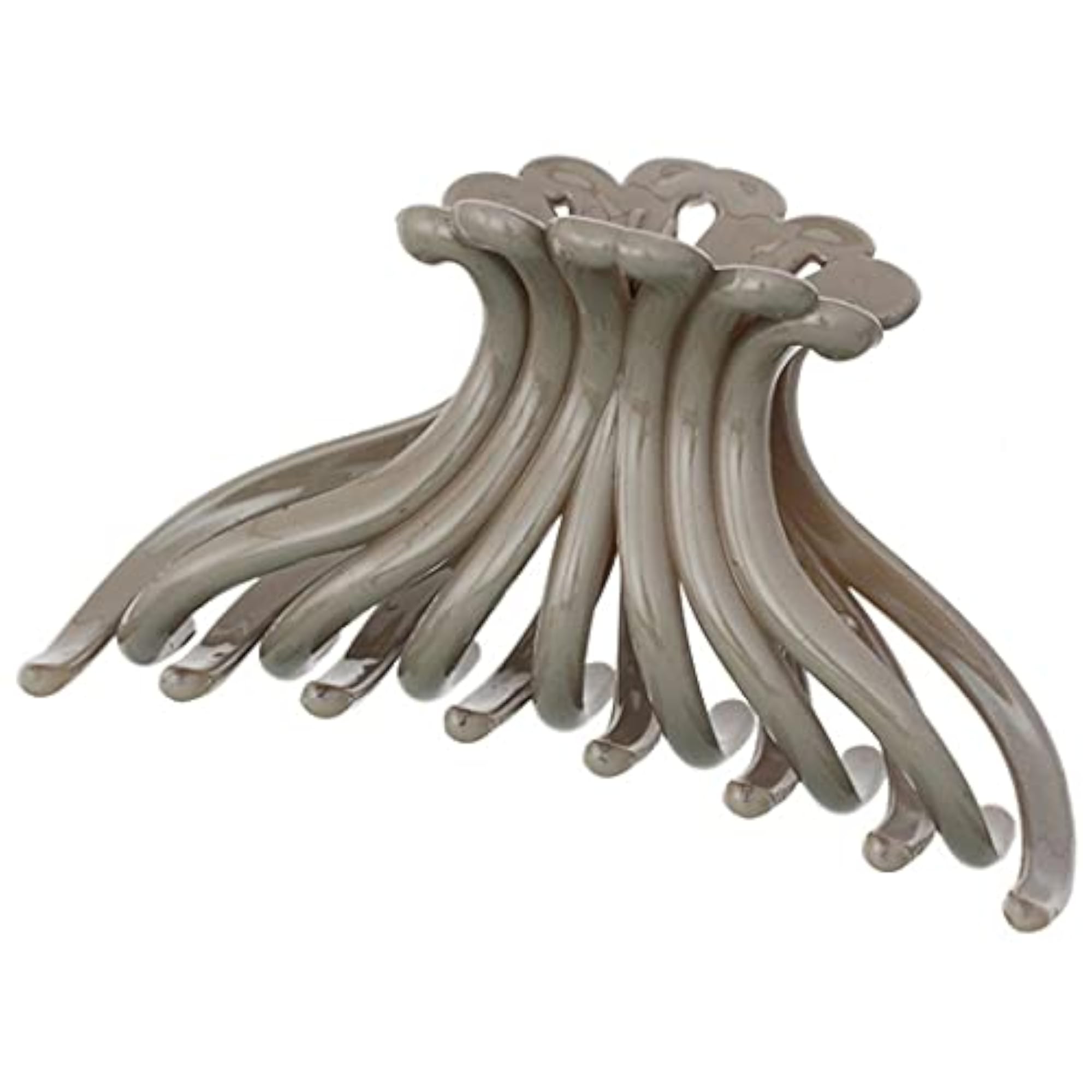 7PCS Solid Color Large Decorative Hair Jaw Clips, Strong Hold