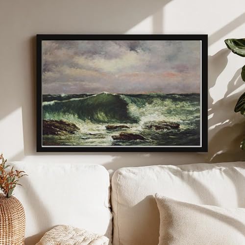 Impression toile tendue vagues de Gustave Courbet premium - 7