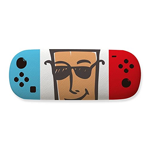 Étui de rangement pour lunettes de soleil motif visage en étui souple pour lunettes de vue