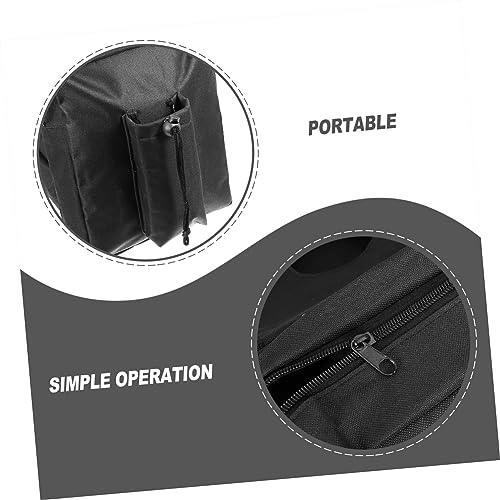 Bolsa de silla Toddmomy para motos y cuatrimotos, fácil de instalar, con compartimento interior, compatible con UTV y motos de nieve, color negro, almacenamiento al aire libre miniatura 6