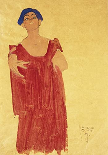 Toile Egon Schiele 60x90cm avec impression de peinture classique pour décoration murale de salon