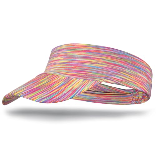 Topbuti Sun Visor Hat Women Men Stretch Headband Sport Wear Athletic Visors Cap for Tennis Golf