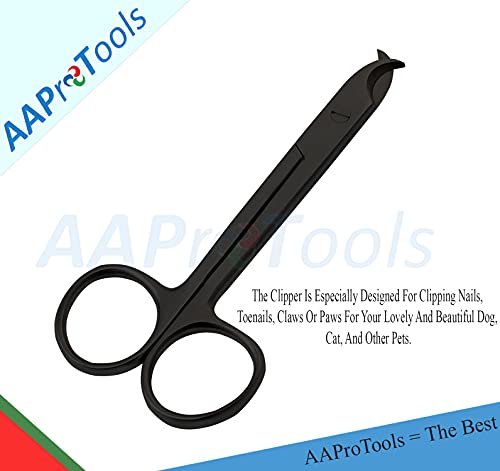 Image of Pet Nail Clippers for Small Animals - Best Cat Nail Clippers & Claw Trimmer for Home Grooming Kit - Professional Grooming Tool for Tiny Dog Cat Bunny Rabbit Bird (Black)