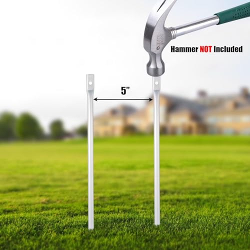 Kichwit Video Surveillance Sign, 12\" x 8\"/25 Inch High, No Trespassing Reflective Metal Sign, Aluminum Yard Sign with Stakes Included - Thumbnail 5