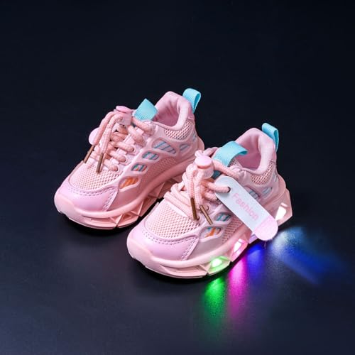 IWIHMIV Light Up Shoes Toddler Boys Comfortable Non Slip Girl Lightweight Casual Tennis Athletic Shoes3