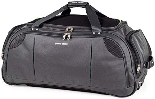 Lightweight Large Holdall with Wheels - Roller Bag by Pierre Cardin | Durable Stress Tested Skate Wheels | Trolley & Grab Carry Options | Travel Wheeled Duffle Bag CL769 (Large Grey 30")