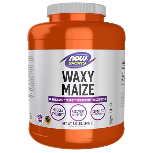 Image of NOW Foods Sports Nutrition, Waxy Maize Powder, Endurance* /Energy Production* /Recovery*, 5.5-Pound