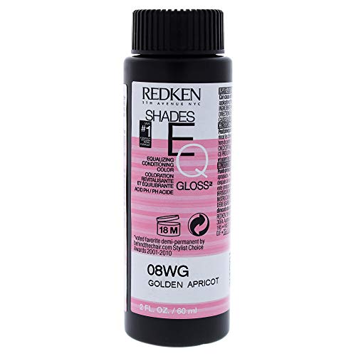 Redken Shades EQ Gloss for Women Hair Color, Golden Apricot, 2 Ounce