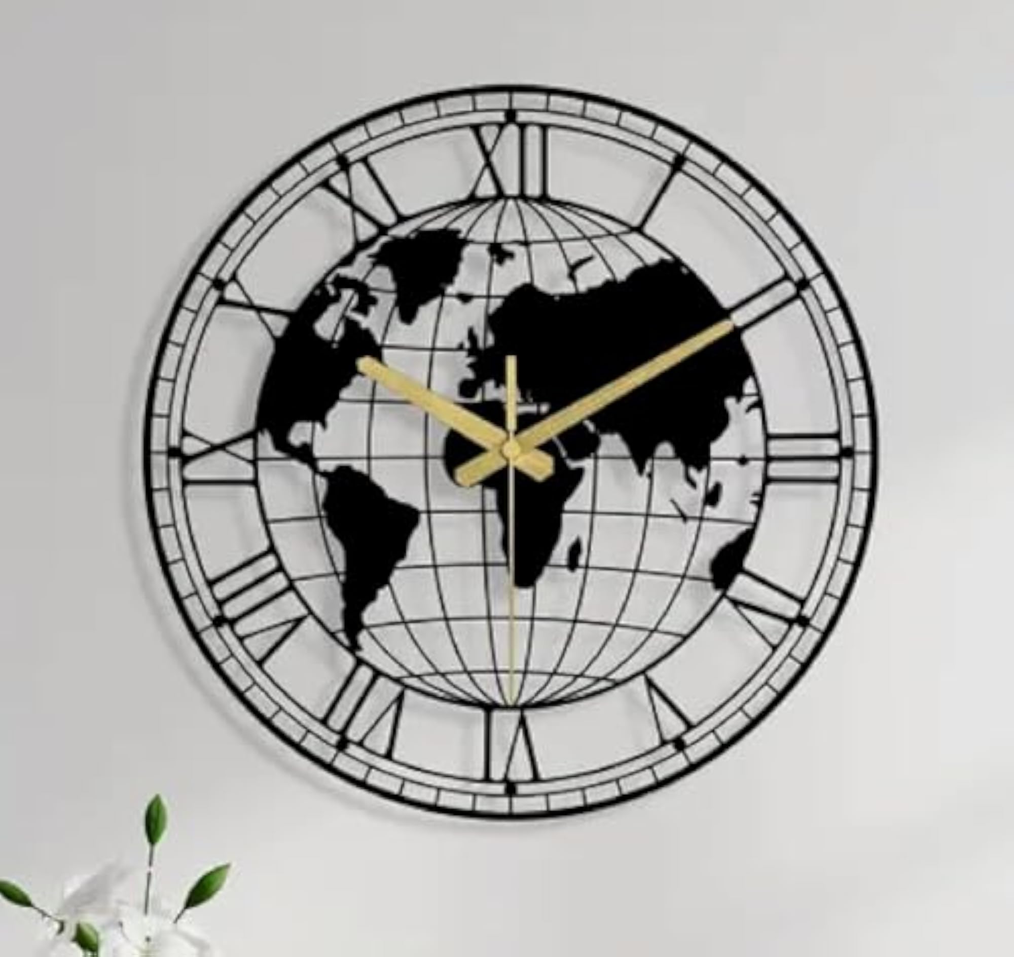 Stylish Non Ticking Silent Analog Wall Clock