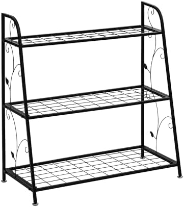 STILISTA Pflanzenregal aus Metall für Indoor und Outdoor, Blumentreppe
