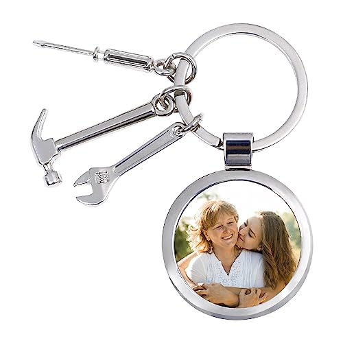 FIKCIK Schlüsselanhänger Personalisiert Foto, Selber Machen, mit Bild Gravur, Weihnachten Geschenke Beste Freundin Pärchen(Stil 7) FIKCIK Schlüsselanhänger Personalisiert Foto, Selber Machen, mit Bild Gravur, Weihnachten Geschenke Beste Freundin Pärchen(Stil 7)