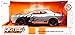Jada Toys Big Time Muscle 1:24 2015 Dodge Challenger SRT Hellcat Die-cast Car Silver/Black Flames, Toys for Kids and Adults