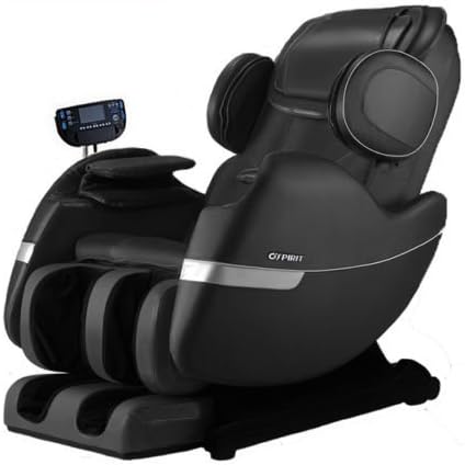 Ospirit New Electric Full Body Shiatsu Massage Chair Recliner Straight I Track 3yr Warranty (Black)