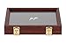 Two Timbers Display Case Cherry Finish with Charcoal Foam 2"x6"x9" Wooden Box with Glass Top, Arrowheads, Knives, Rocks, Minerals, Pins, Collectibles, Collections, Memorabilia, Medals, Military, Coins, 4h, Science Fair, Memory Box, Keepsakes