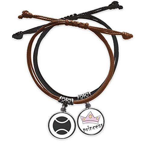 Pulsera el béisbol ajustable de cuero para evitar alergias en mano