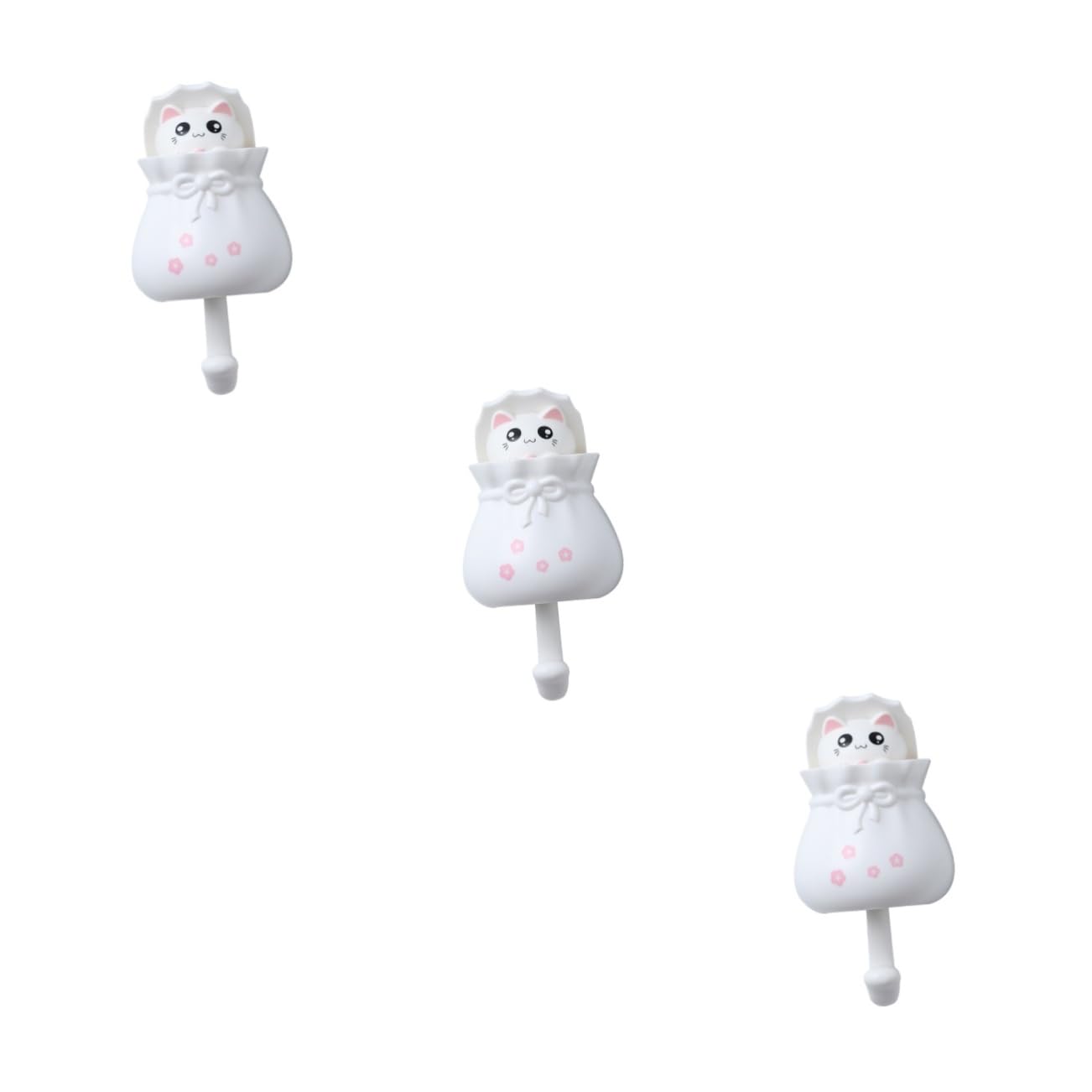 Crochet chat sans trace résistant pour suspendre clé et veste sans percer