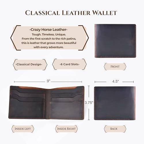 Personalized Leather Wallet for Men – Custom Engraved Green Bifold Wallet with Monogram, Initials & Name | Gift for Husband, Dad, Grandpa | Wedding, Anniversary, Birthday & Groomsmen Gifts2