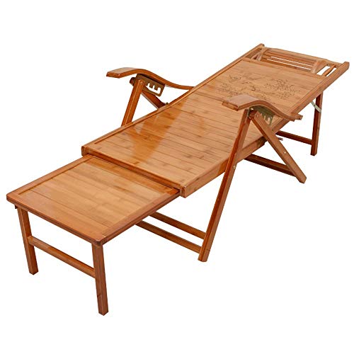 Zero Gravity Lounge Chair, Patio Lounge Chairs Bamboo Sun Loungers, Adjustable Deck Chairs For Garden/Courtyard/Balcony Wooden Sun Loungers With Footstools And Mattresses Durable (Color : Without Matt #TOP7