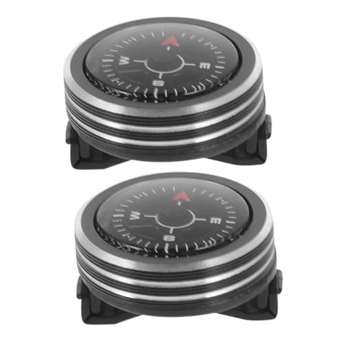 Brújula de muñeca desmontable 2 piezas portátil para camping miniatura 1