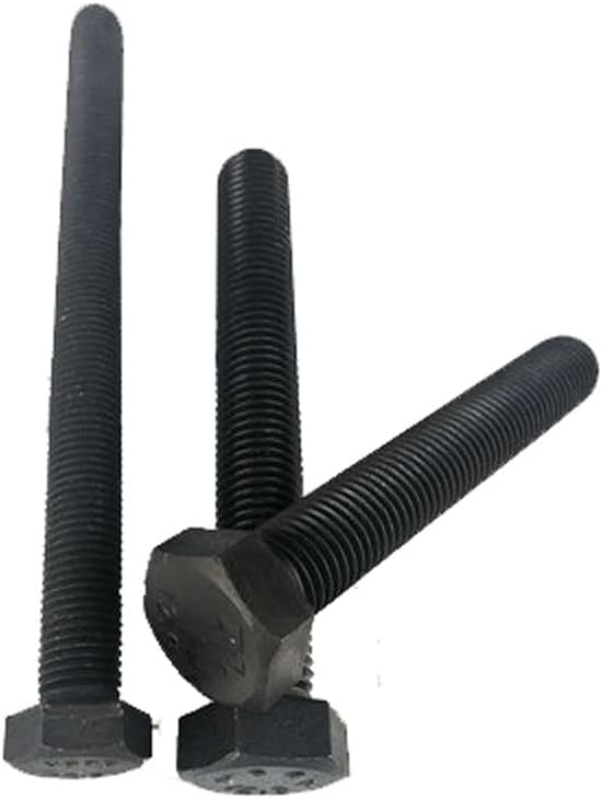 1pcs M27*130mm black color outer hexagon full thread screw lengthing bolt machine nail 8.8 grade carbon steel TYPE00494
